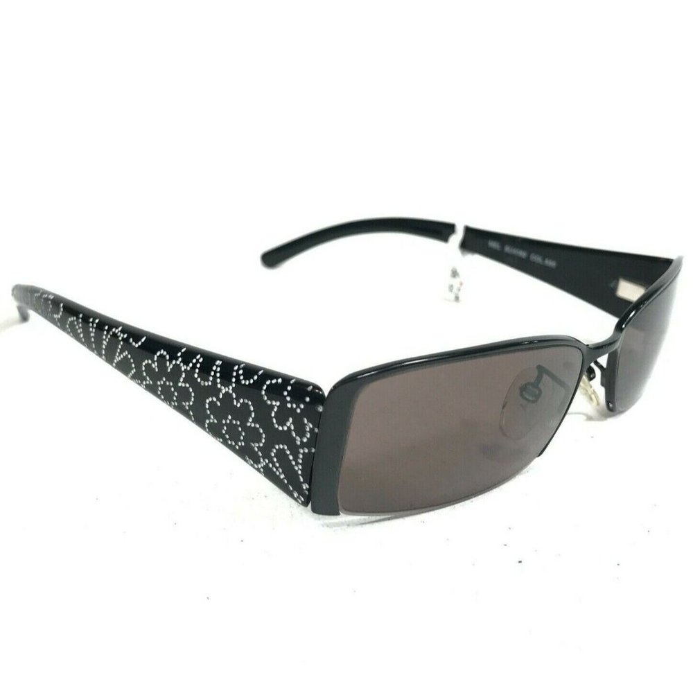 Furla Sunglasses MEL SU4082 COL.530 Black White Floral Frames with Brown Lenses